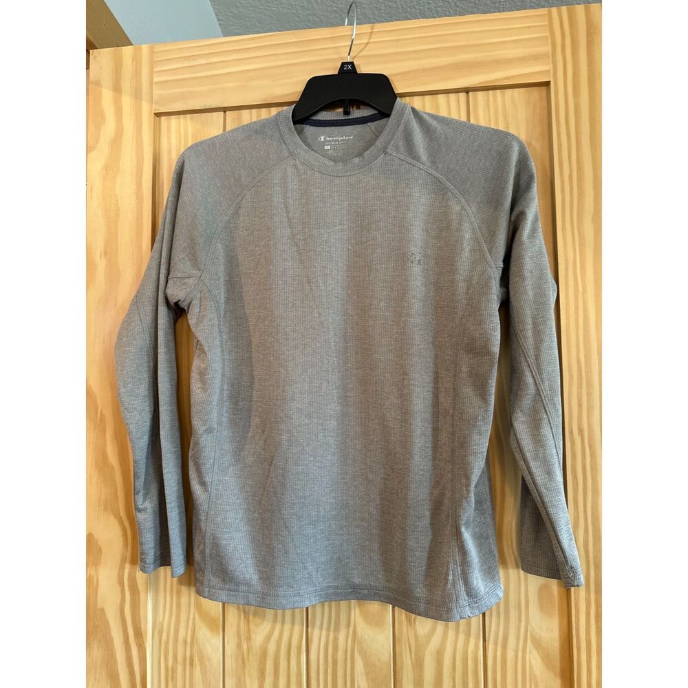 Men's Gray Double Dry Champion Shirt Size M